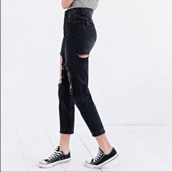 Unif‎ X Urban Outfitters Twerk Jeans Black 27 - Picture 4 of 14